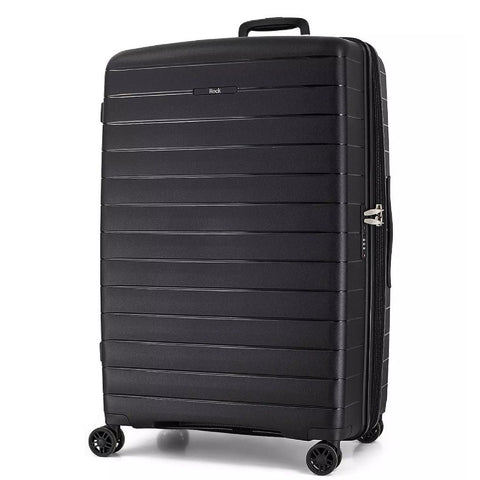 Rock Palma Large Lightweight Hardsided Suitcase - Black