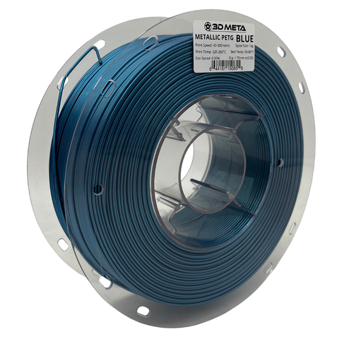 3D META Metallic PETG 3D Printing Filament - Blue