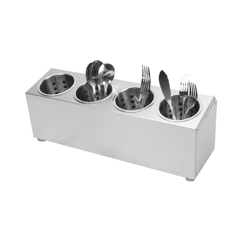 SOGA Stainless Steel 4 Hole Conical Cutlery Holder (18/10)