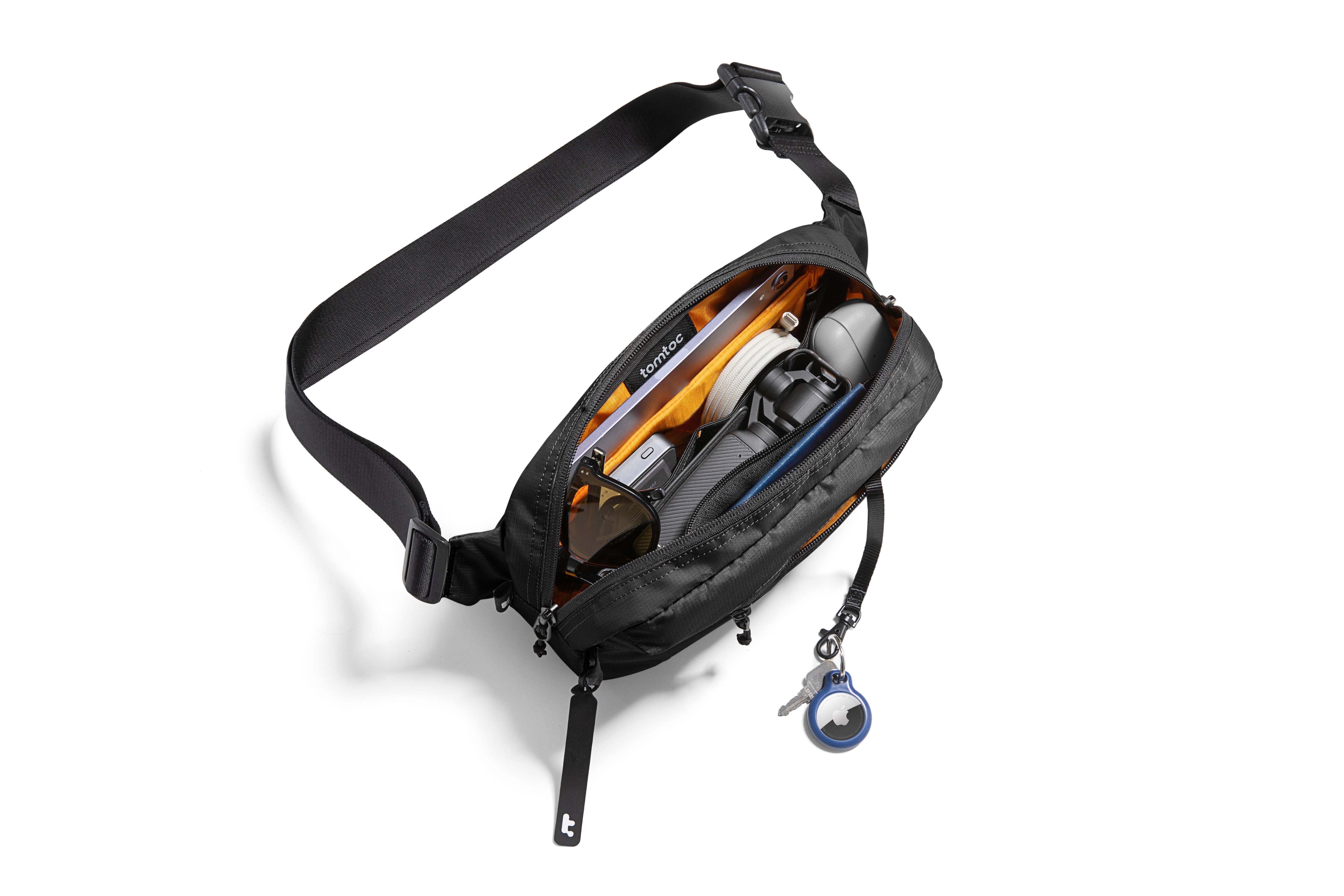 Tomtoc Aviator Chest Bag (Black) JB Hi-Fi