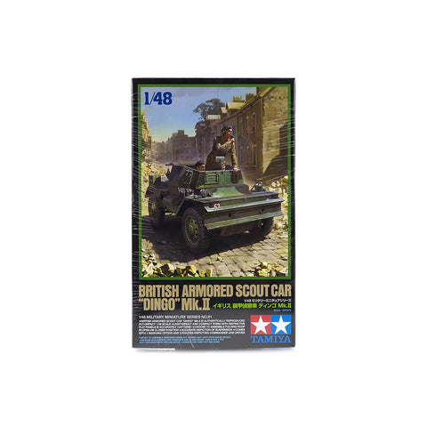 Tamiya 1/48 British Dingo Mk.II Armored Scout Car Scaled Plastic Model Kit