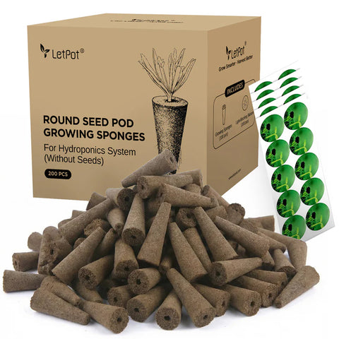 LetPot AC-200 Hydroponic Replacement Growing Sponges (200 Pack)