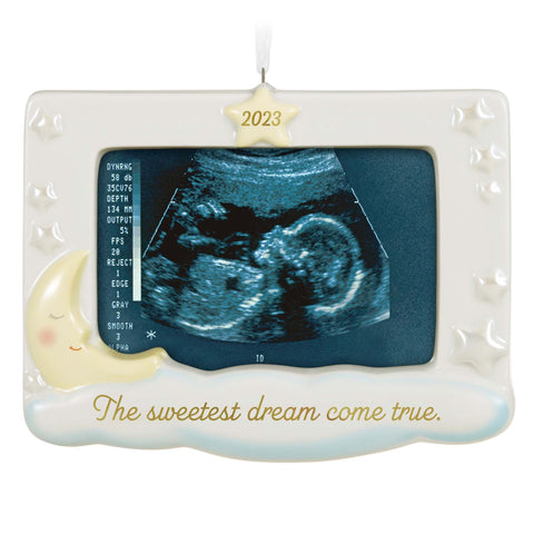 Sweetest Dream Come True Photo Frame (Porcelain) - Hallmark Keepsake Christmas Ornament