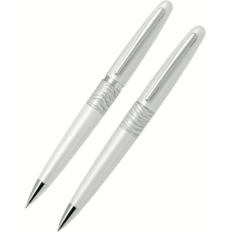 Pilot MR2 Metropolitan Ballpoint and Pencil Gift Set (White Tiger)