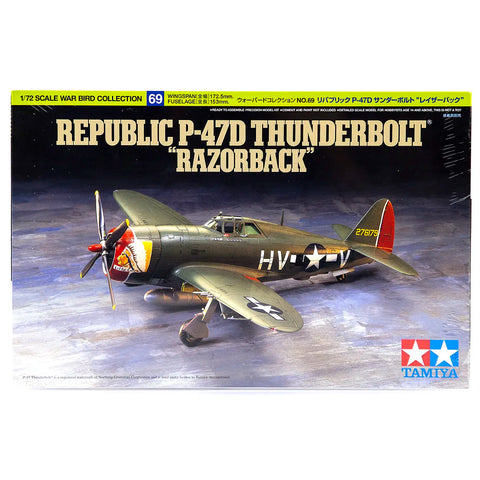 Tamiya 1/72 Republic P-47D Thunderbolt "Razorback" Scaled Plastic Model Kit