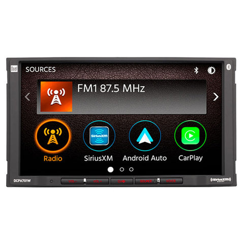 Dual DCPA701W 7'' Apple CarPlay Android Auto Media Receiver