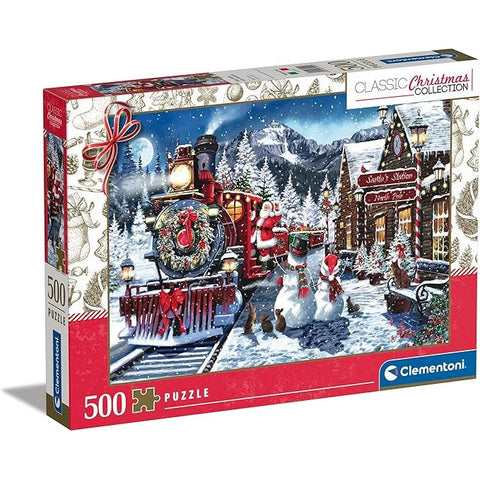 Clementoni Impossible Puzzle Train Station With Santa 500 Pieces