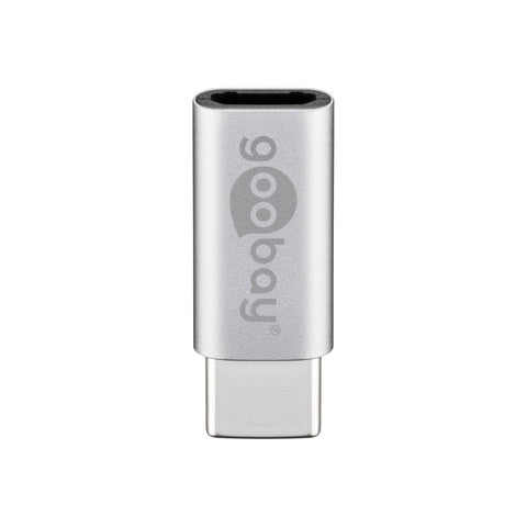 Goobay USB-C male to USB 2.0 Micro Female (Type B) Adapter (Silver)