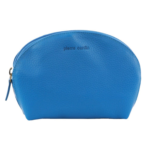 Pierre Cardin Women's Leather RFID Protected Coin Purse Bag 7.5x13cm Aqua