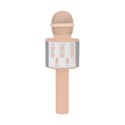 Laser Wireless Karaoke Microphone with Speaker (Transcendent Pink)