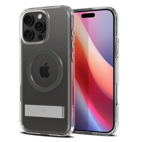 Spigen Apple iPhone 16 Pro Max Ultra Hybrid S (MagFit) Case - Clear Case / Graphite Ring