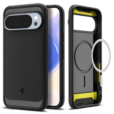 Spigen Google Pixel 10 Pro XL Rugged Armor (MagFit) Case (Black)