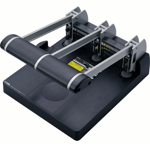 Carl Heavy Duty 3 Hole Punch 145 Sheet Capacity Puncher (Black)