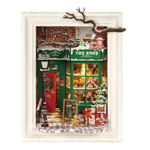 Robotime DIY Mini House Santas Toy Shop