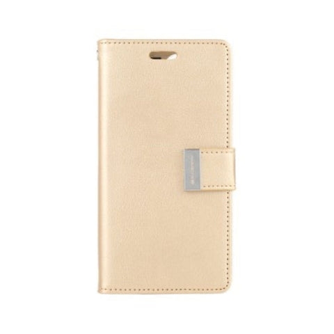 Goospery Rich Diary for iPhone 16 Plus - Gold