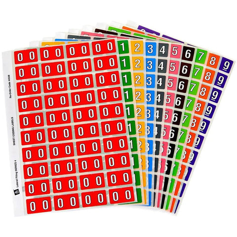 Avery 44539 Numeric Side Tab Labels 25x42mm (400)