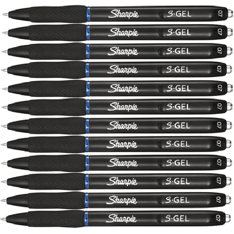 Sharpie S-Gel Retractable 0.7mm Pen (Blue) [Box 12]
