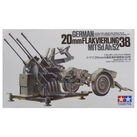Tamiya 1/35 German Flakvierling 38 Kit 20mm