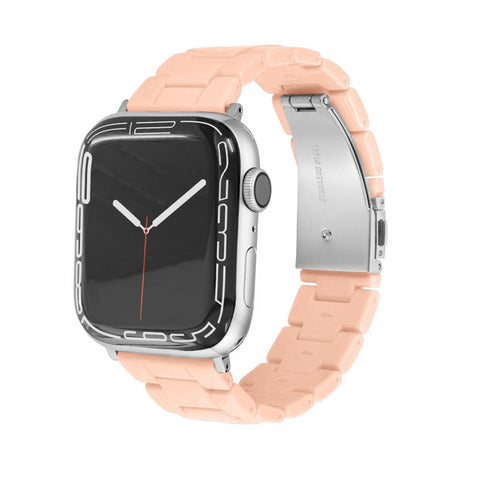 Friendie Resin Link Bracelet Band Small – Coogee Orange (Apple Watch 42–45mm)
