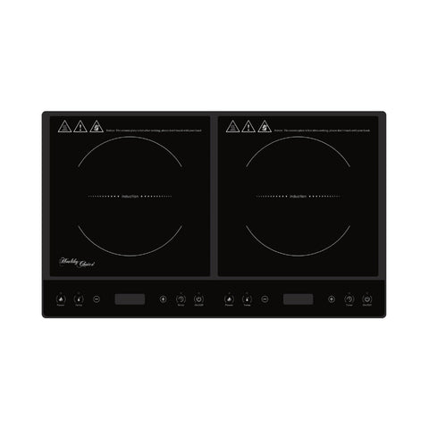 Healthy Choice 1000–1400W Double Induction Cooker with 2 Plates