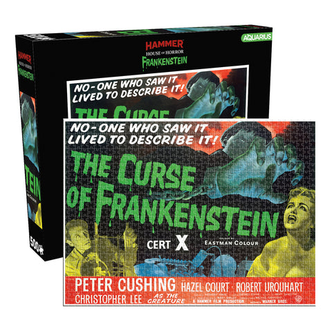 Aquarius 500pc Hammer Frankenstein 25x20cm Jigsaw Puzzle Family Game Set 14y+