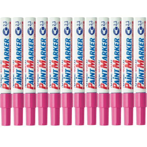 Artline 400XF Box 12 Paint Marker Pen Bullet 2.3mm Tip (Pink)