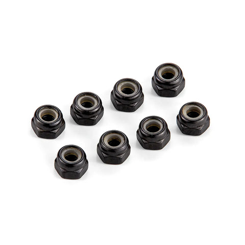 Atrek Steel 4mm Nyloc Nuts 8Pcs - Black