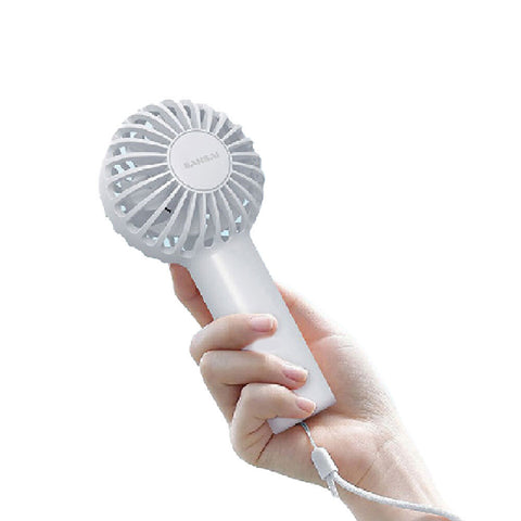 Sansai 6x14cm 3W Mini Portable Fan with Desk Stand (White)