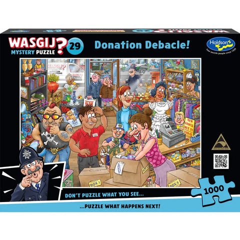 Holdson 1000-Pieces Wasgij? Mystery 29 Donation Debacle Puzzle