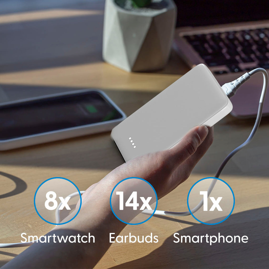 Laser 5000mAh Powerbank (Silver) JB HiFi