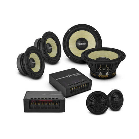 DS18 DXQ 6.5" 3 Way Component Speakers 150W RMS (Pair)