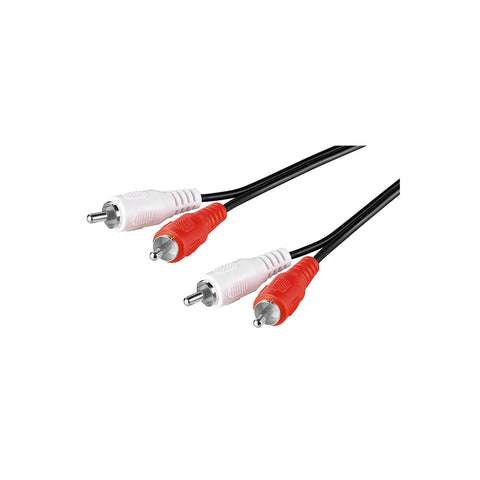 Goobay Stereo RCA Cable 2x RCA for Speakers/Amplifiers/DJ Mixing Consoles
