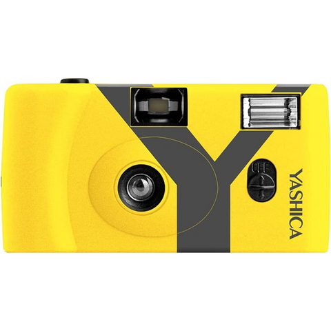 Yashica MF-1 Snapshot Reusable 35mm Film Camera Set (Yellow)