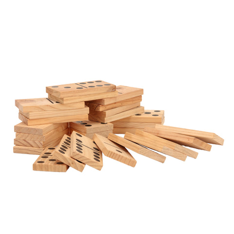 Jenjo Games Giant Outdoor Dominoes Game Set - 28 Pieces (15cm)