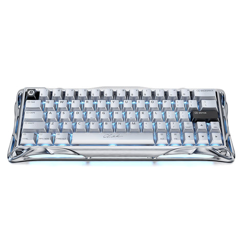 GravaStar Mercury V60 Pro Hall Effect Magnetic Switch Gaming Keyboard (Chrome Silver)