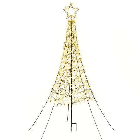 Jingle Jollys Solar Christmas Tree 2.1m 320 LED Net Lights Xmas Trees Decoration