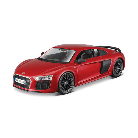 Maisto Licensed 1:24 Scale Assembly Line Audi R-8 V 10 Plus 2016 Diecast Model Car Red