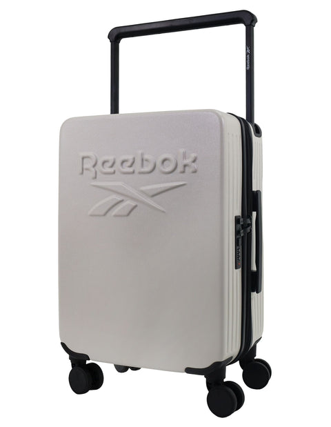 Reebok Expedition Cabin Hard-Shell Suitcase Travel Luggage 54cm White