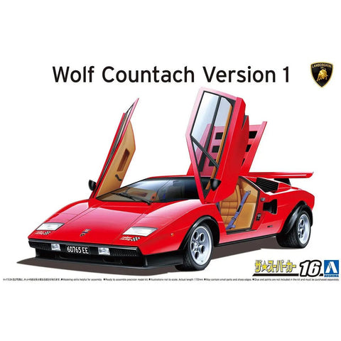 Aoshima 1/24 75 Wolf Countach Version 1
