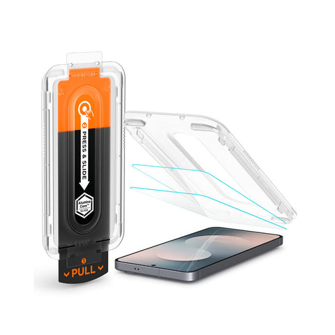 Spigen Samsung Galaxy S25 FE GLAS.tR EZ Fit Pro 2PCS Glass Screen Protector - Clear