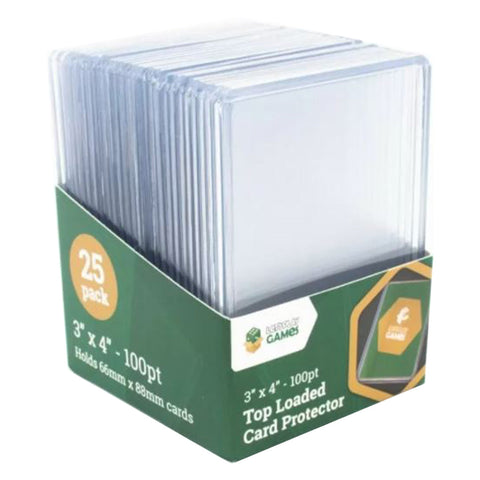 Let's Play Games LPG Top Loaded Card Protector 3"x4" 100pt (25ct)