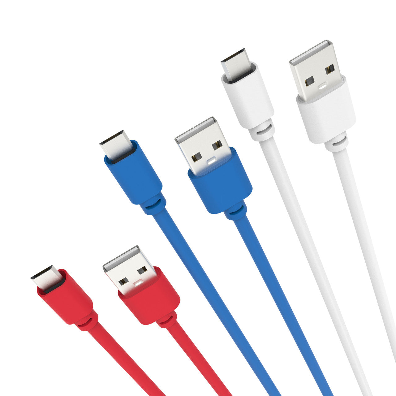 Laser 2m (3-pack) Micro USB to USB Cable (Multicolor) JB Hi-Fi