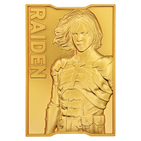 Fanattik Limited Edition Metal Gear Solid 2 24k Gold Plated Raiden Ingot