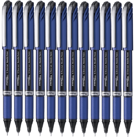 Pentel BLN25A Energel Pen 0.5mm (Black, Box of 12)
