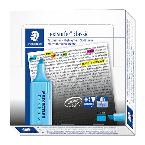 Staedtler Highlighter Textsurfer (Blue) [Box 10]