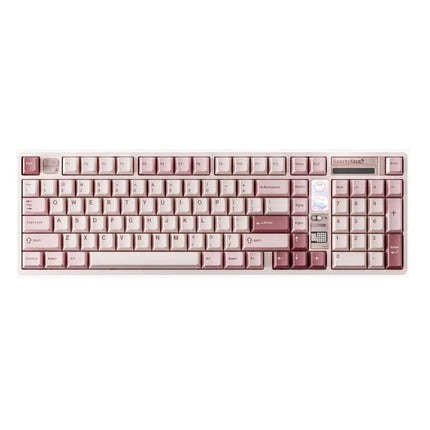 Qwertykeys QK100 Mk2 Prebuilt Wireless Mechanical Keyboard (Strawberry Pink)