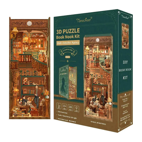 Tonecheer Violin Detective Agency Book Nook Kit