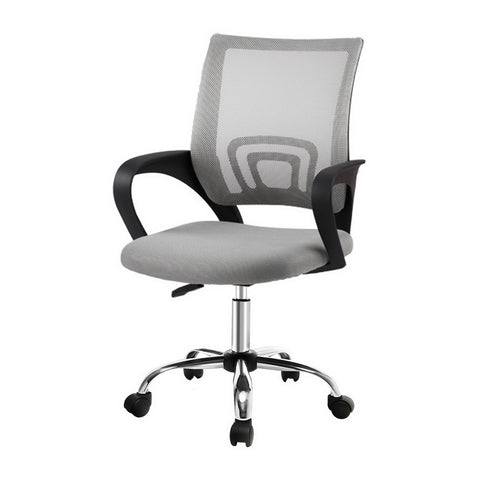 Artiss Mesh Office Chair Mid Back (Grey)