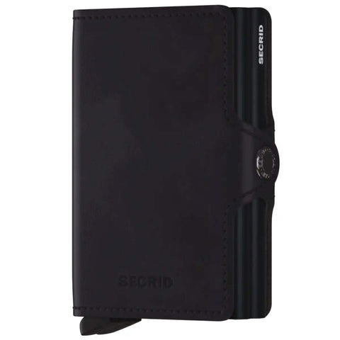 Secrid Twinwallet Compact RFID Wallet - Vintage Black