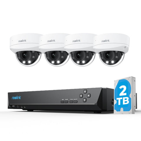 Reolink Smart 4K 8MP PoE Security Camera with 5x Zoom & 8CH NVR